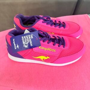KangaROOS Kids' Pink & Purple Athletic Sneakers